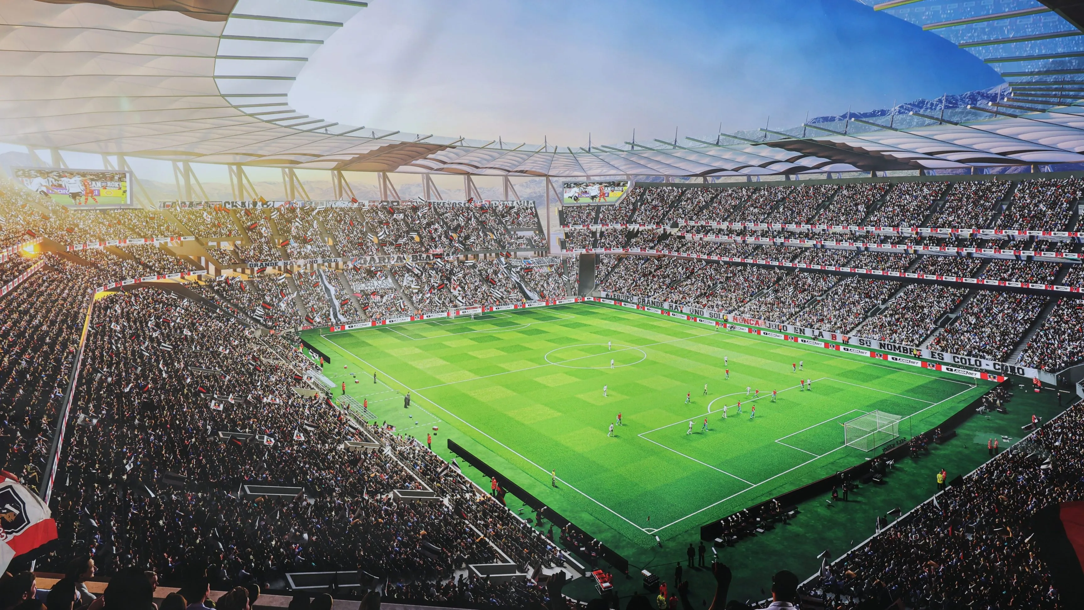 Esta fue la maqueta para el nuevo Estadio Monumental presentada el 19 de abril de este 2025. (Foto: Photosport)