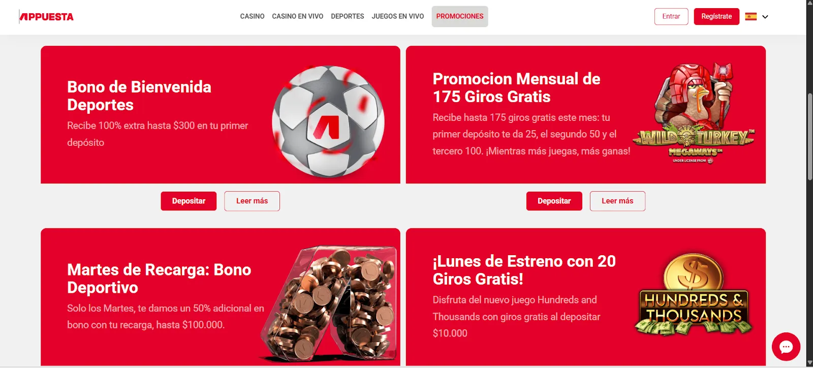 Promociones en Appuesta