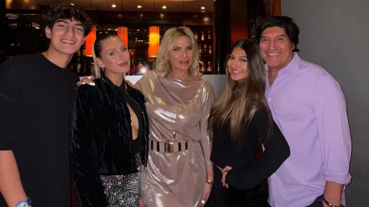Iván Zamorano junto a su familia se radicaron en Madrid