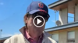 Dyango visitó a Universidad de Chile en el Centro Deportivo Azul.