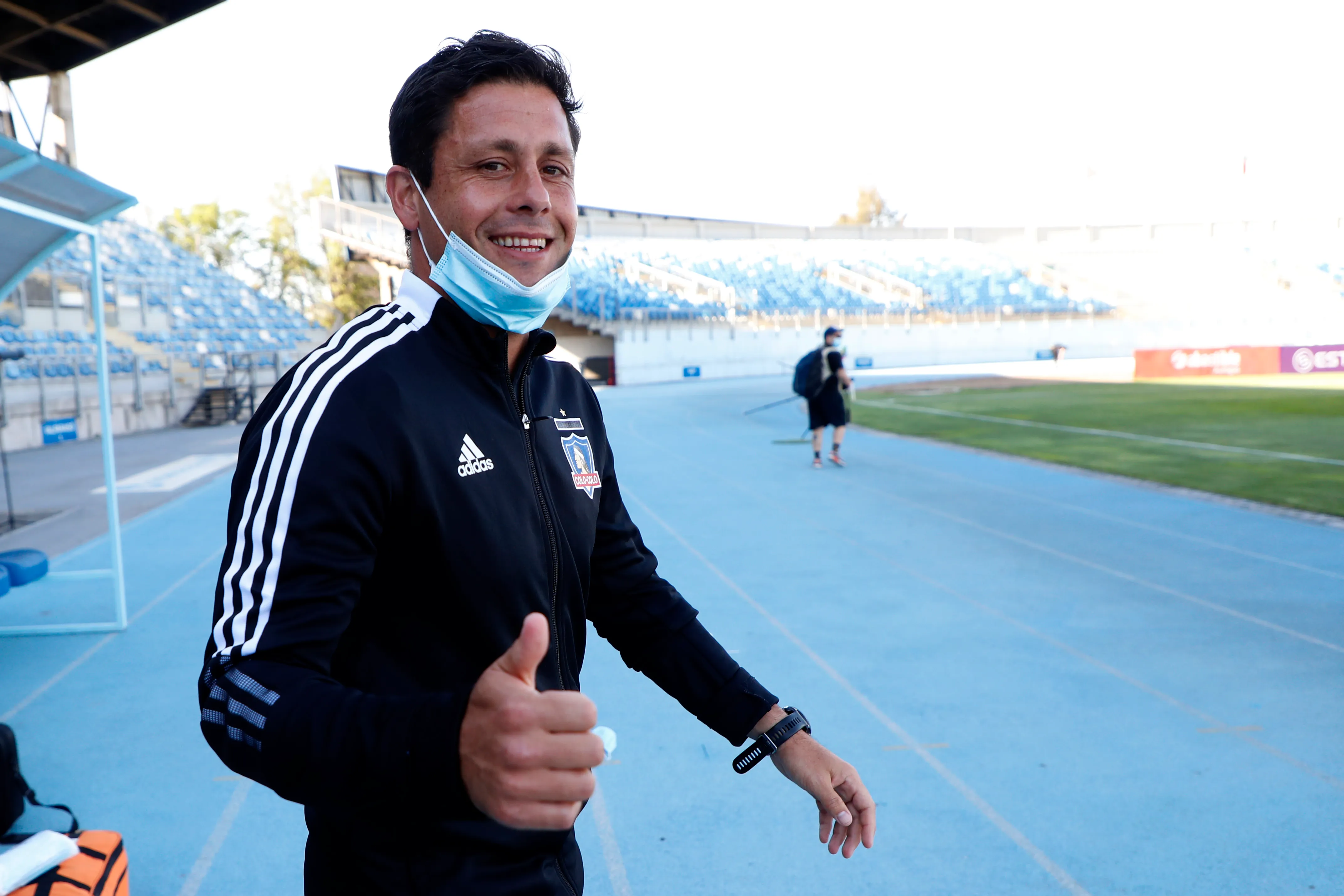 Eduardo Rubio dirigió un partido de Primera División con Colo Colo en 2021. (Foto: Andrés Piña/Photosport)