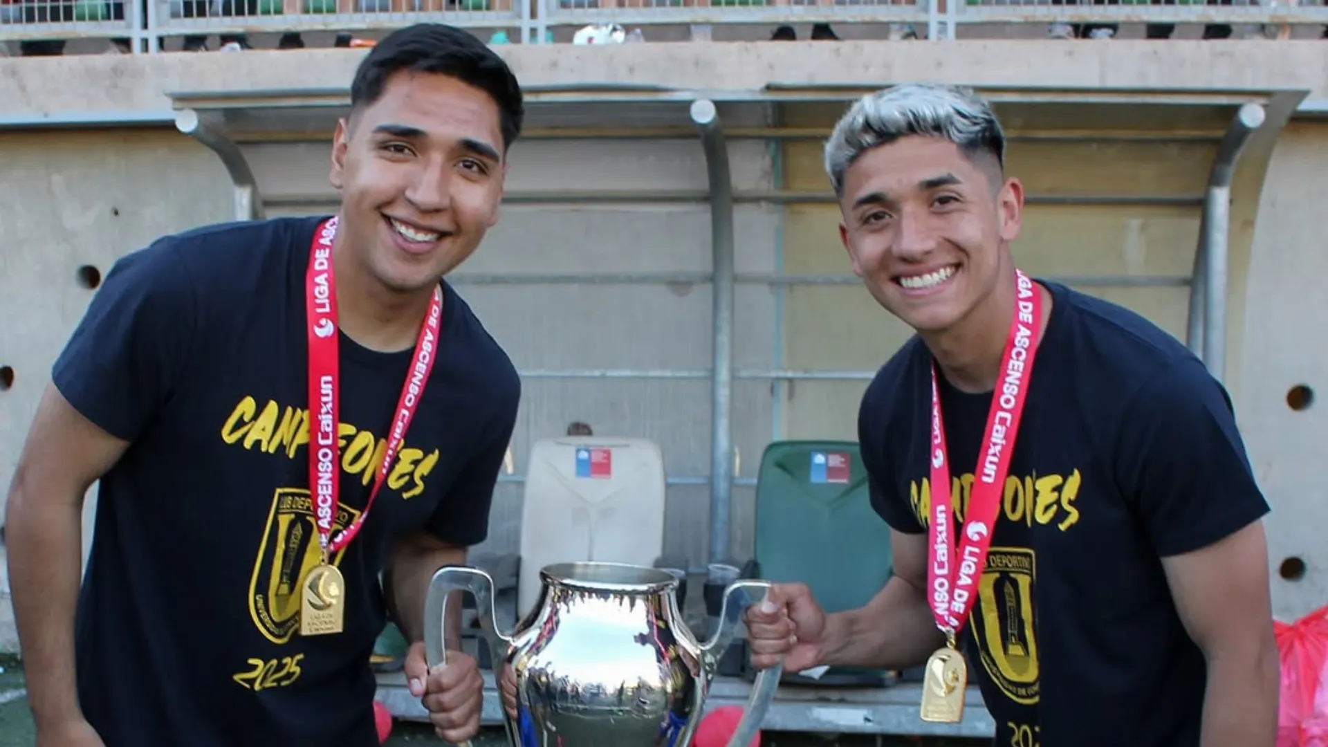 Renato Cordero y Jeison Fuentealba ya entrenan con el plantel de Universidad de Chile. (Foto: Universidad de Concepción)