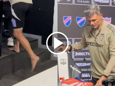 VIDEO: Fernando Ortiz aparece a 'pata pelá' en conferencia de prensa