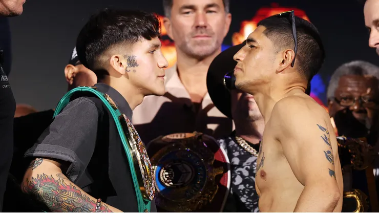 Fernando Martínez en el cara a cara contra Jesse Rodríguez (Photo by Richard Pelham/Getty Images)