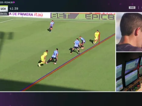 La indecente línea que tiró el VAR para anular el gol de la U