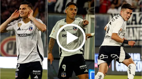 Cepeda, Correa y Méndez anotaron tempranamente para Colo Colo ante La Calera (Foto: Photosport)
