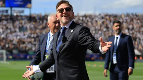 Alejandro Domínguez en plena final de la Copa Libertadores.