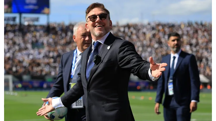 Alejandro Domínguez en plena final de la Copa Libertadores.