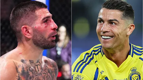 Cristiano Ronaldo arremete con todo en el mundo de las artes marciales mixtas de la mano de Ilia Topuria (Foto: Getty Images)