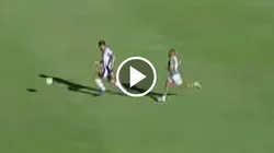 César Munder no desaprovechó el error de Emiliano Amor. (Foto: Captura)