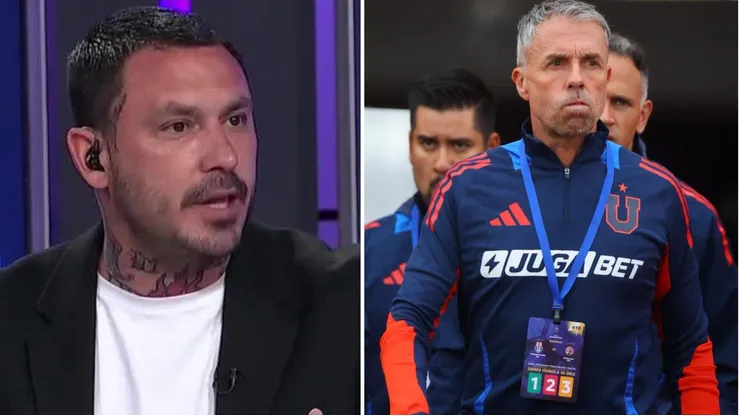 Mauricio Pinilla le pega con todo a Gustavo Álvarez en la U