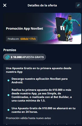 Novibet promo app