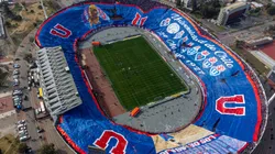 Una imponente imagen de la barra de la U en el Nacional.