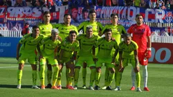 La U ensayó la formación para visitar a Iquique. (Foto: Jorge Loyola/Photosport)