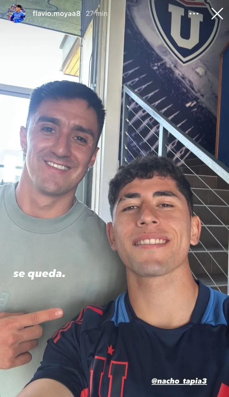 Flavio Moya aseguró que Ignacio Tapia se mantendrá en Universidad de Chile. (Imagen: Instagram)