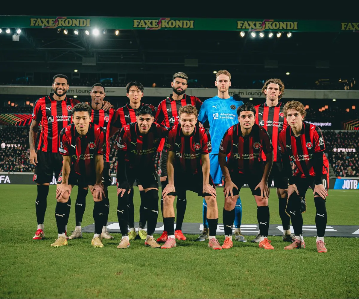 Darío Osorio fue titular y se mostró bastante participativo en el triunfo de los Lobos | FOTO: @fcmidtjylland