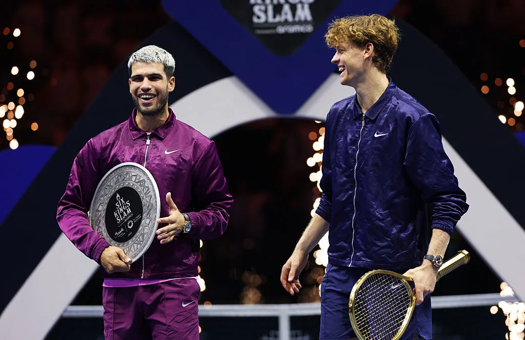 Carlos Alcaraz y Jannik Sinner amenazan con ganarlo todo en 2026 (Getty Images)