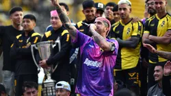 Coquimbo Unido celebra a su primer refuerzo para el 2026. (Foto: Alejandro Pizarro Ubilla/Photosport)