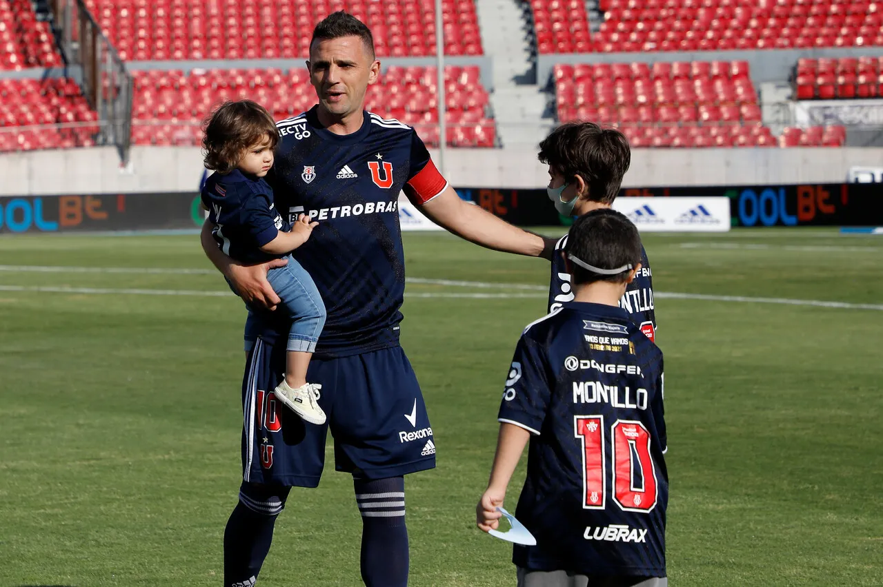 Walter Montillo en su última etapa en la U, en 2020 y 2021 (Photosport).