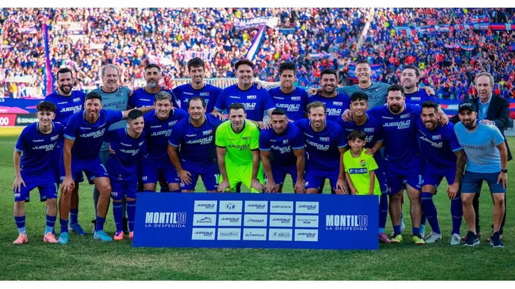 Walter Montillo junto a sus invitados en su despedida.