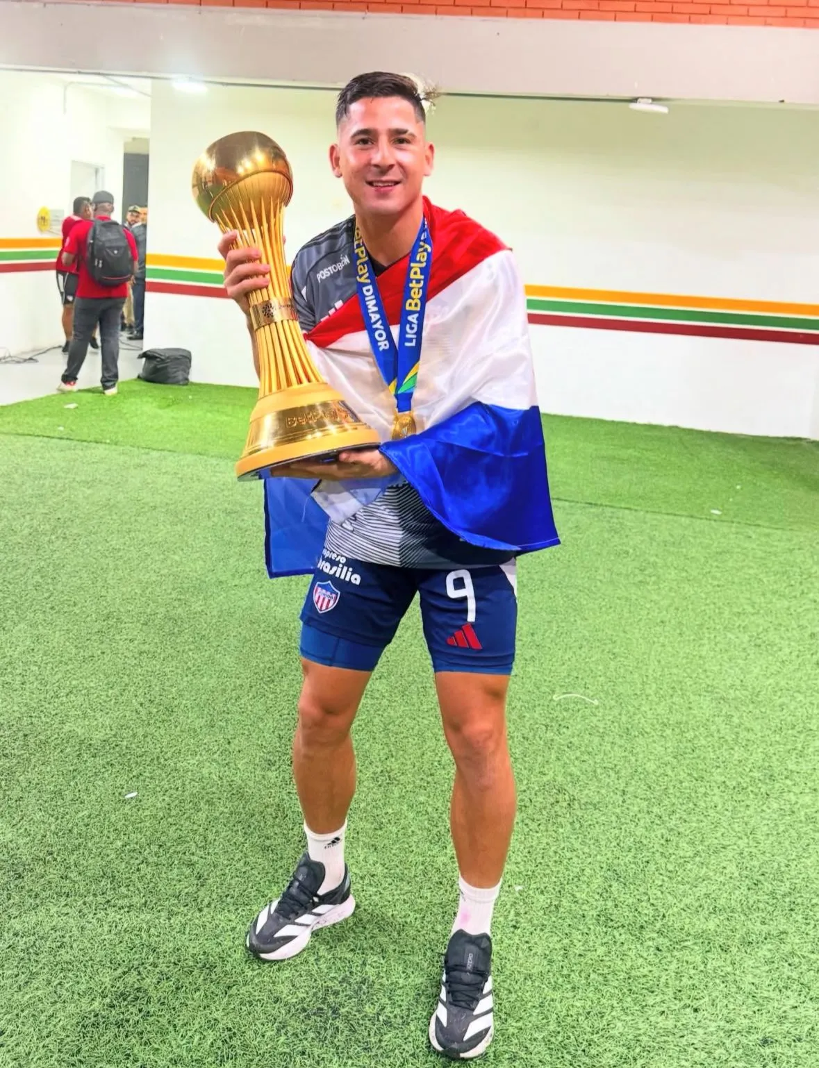 Guillermo Paiva fue campeón del Torneo Finalización con Junior de Barranquilla. (Foto: @guiipaiva17)