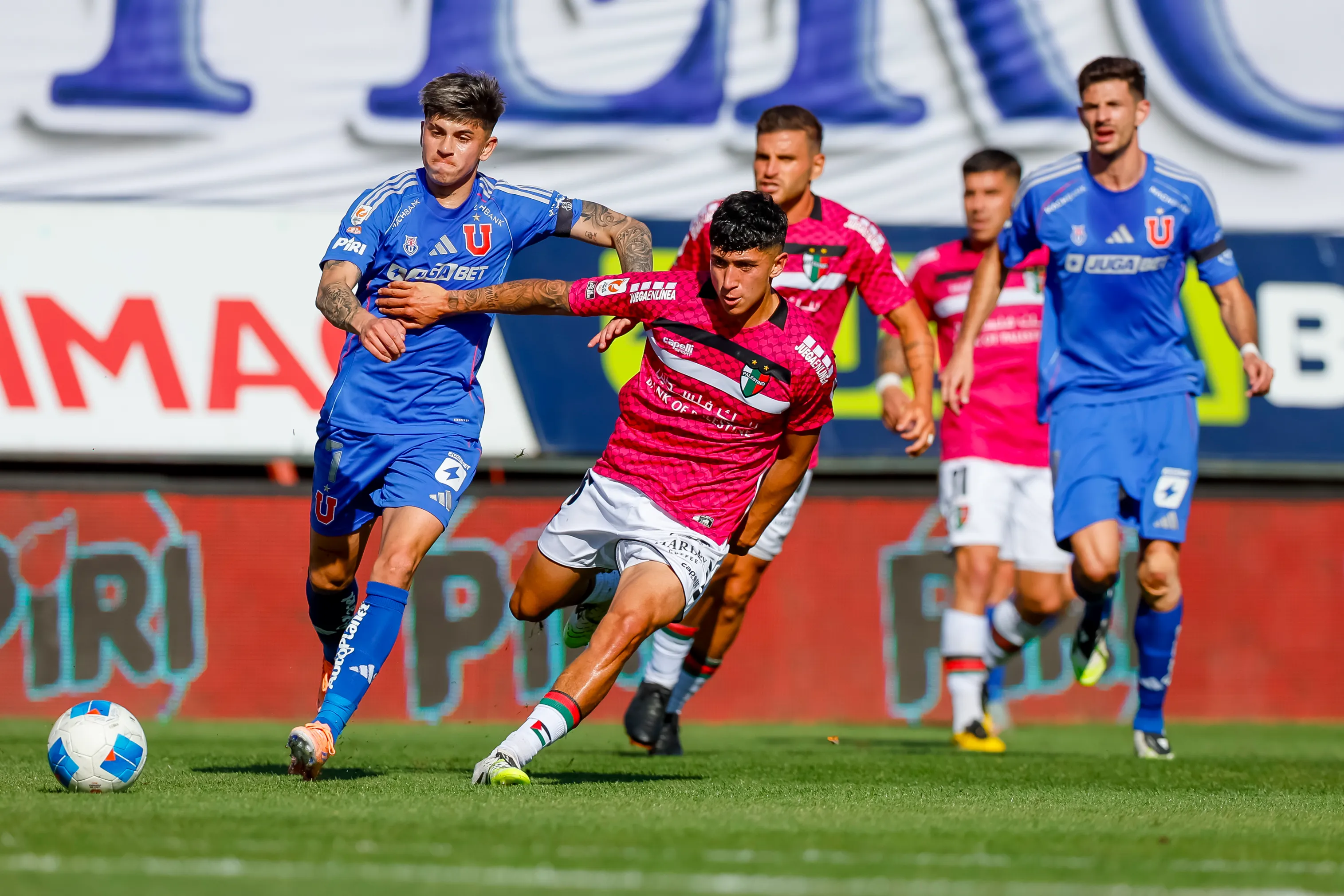 Universidad de Chile se medirá ante Palestino por la ronda preliminar de Copa Sudamericana. (Imagen: Photosport)