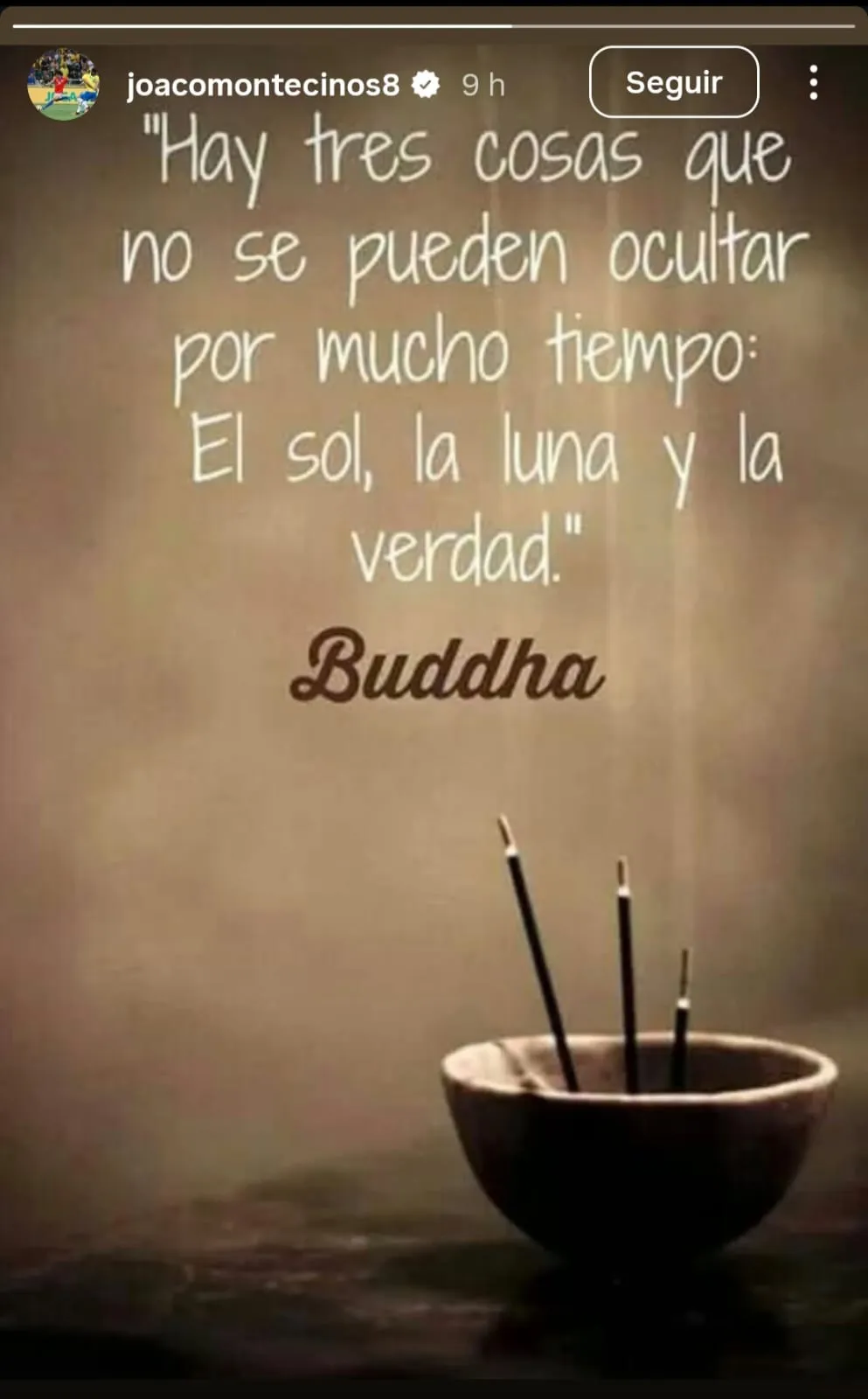 La historia de Montecinos. | Foto: Instagram