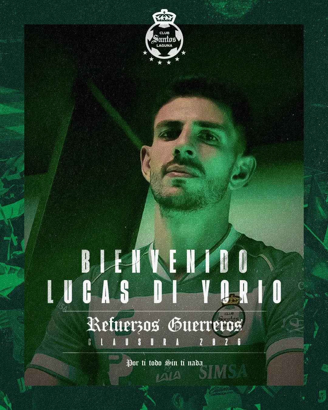 Lucas Di Yorio fue oficializado en Santos Laguna. (Foto: Club Santos)