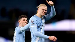 Haaland viene de anotar un doblete ante West Ham y quedó a uno de los 150 goles con el Manchester City.