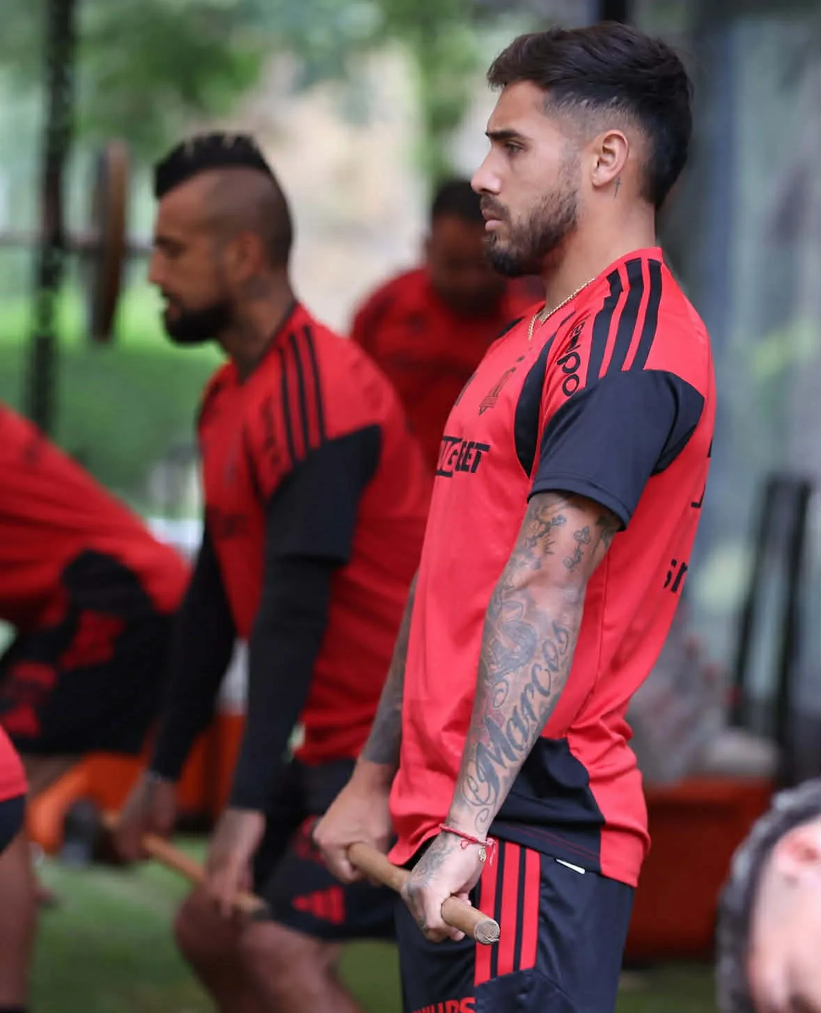 Marcos Bolados se lesionó el lunes en el inicio de la pretemporada de Colo Colo. (Foto: @colocolooficial)