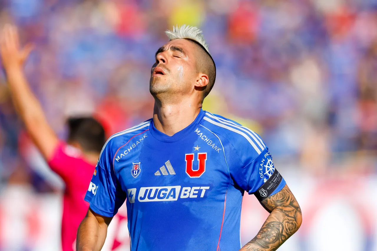 Leandro Fernández se despide de la U con 33 goles en sus registros (Photosport).