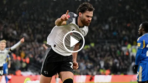Ben Brereton abrió el marcador para el Derby County en la FA Cup. (Foto. Getty Images)
