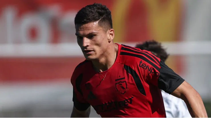 Lucas Cepeda brilló en el primer amistoso de Colo Colo de este 2026. (Foto: @ColoColo)