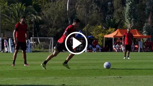 Lucas Cepeda anotó un golazo en el primer triunfo de Colo Colo del 2026. (Foto: Captura)
