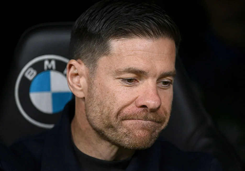 MADRID, SPAIN – DECEMBER 20: Xabi Alonso, Head Coach of Real Madrid, looks on prior to the LaLiga EA Sports match between Real Madrid CF and Sevilla FC at Estadio Santiago Bernabeu on December 20, 2025 in Madrid, Spain. (Photo by Denis Doyle/Getty Images)