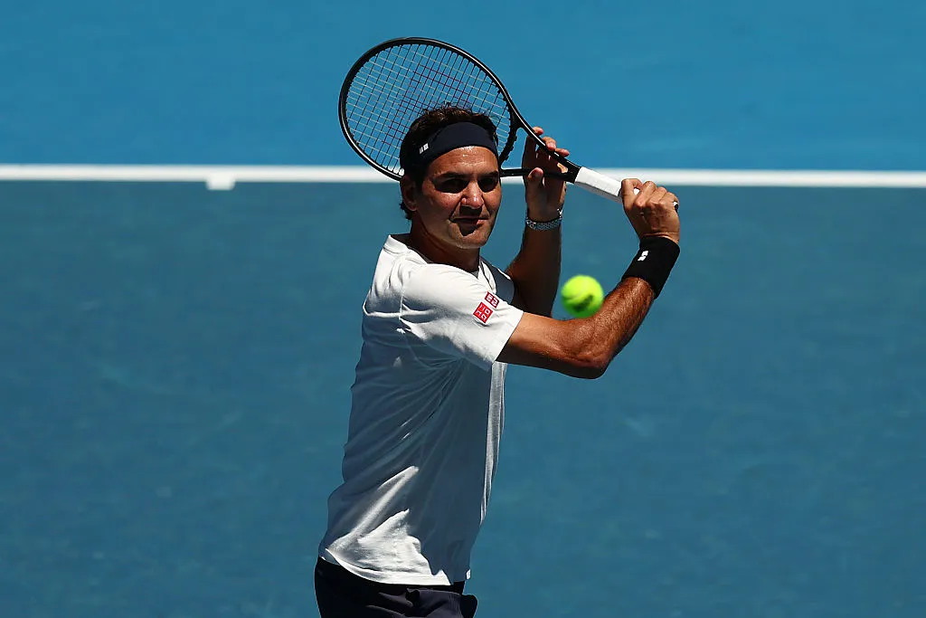 A sus 44 años, Roger Federer volvió a jugar en el Rod Laver Arena (Getty Images).