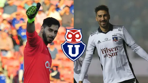 Johnny Herrera le levanta el pulgar a Juan Martín Lucero en la U.
