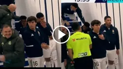 Vinicius rompió en llanto en el túnel del Bernabéu.