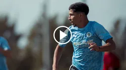 Salomón Rodríguez se sacó la mufa ante Colo Colo. (Foto: @MvdCityTorque)