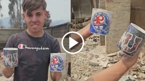 El hincha de la U que conmueve a todo Chile.
