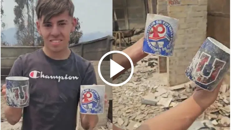 El hincha de la U que conmueve a todo Chile.