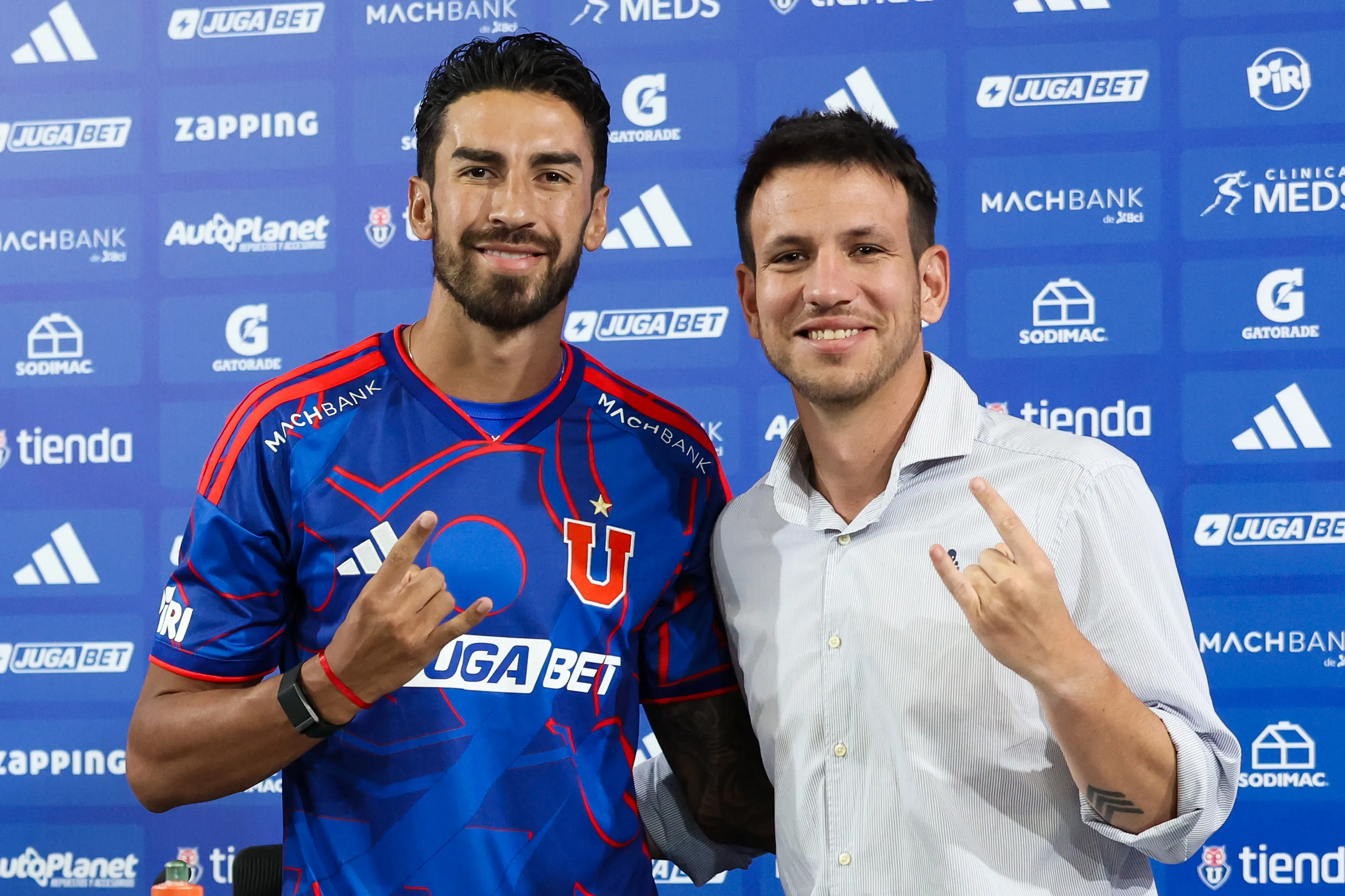 Juan Martín Lucero alabó a la hinchada de Universidad de Chile. (Foto: Club Universidad de Chile)