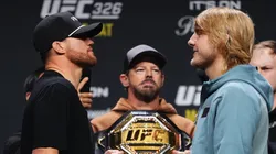 Paddy Pimblett y Justin Gaethje se verán las caras sobre el octágono en el UFC 324 (Photo by Jeff Bottari/Zuffa LLC)