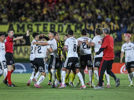 VIDEO: Jugadores de Colo Colo y Peñarol protagonizaron pelea en el desenlace del encuentro