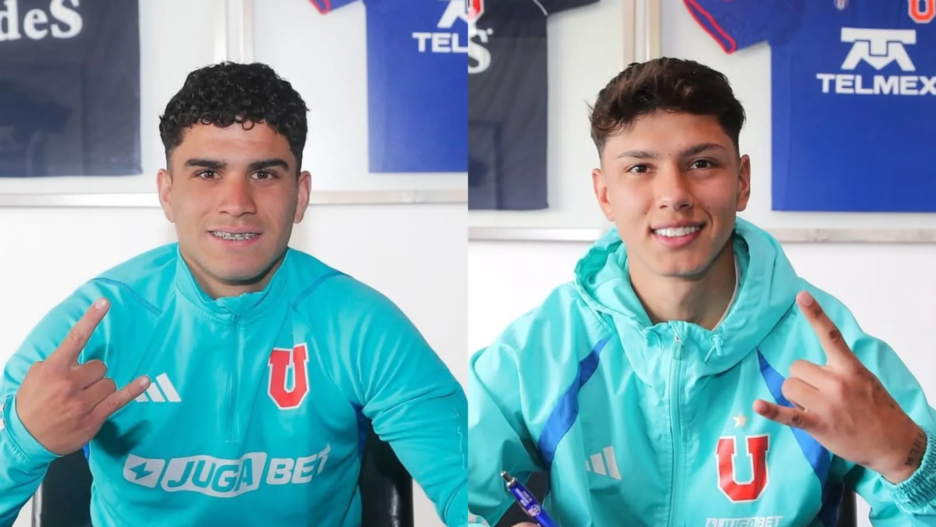 Benjamín Aravena y Fernando Osorio jugarán en Unión San Felipe. (Imágenes: Club Universidad de Chile)
