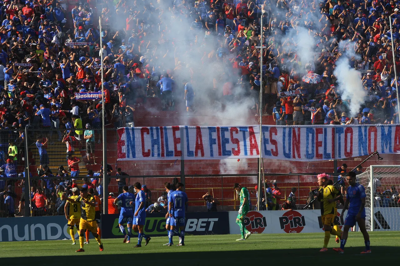 Los incidentes que generaron la sanción en la U | Foto: Photosport