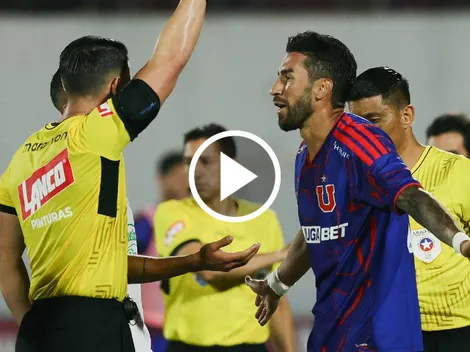 VIDEO: La expulsión de Juan Martín Lucero en su estreno oficial con la U