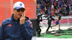 Los desmanes protagonizados por hinchas marcaron el debut de la U.