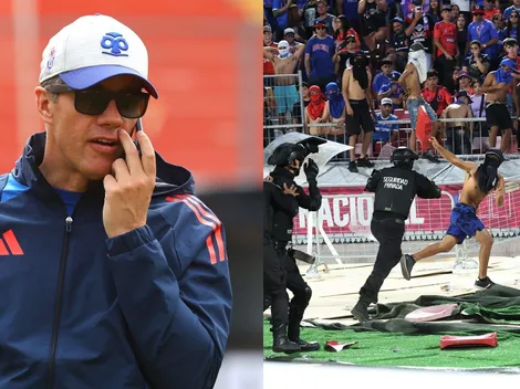 Captan la desoladora reacción de Clark tras los incidentes en la U vs Audax