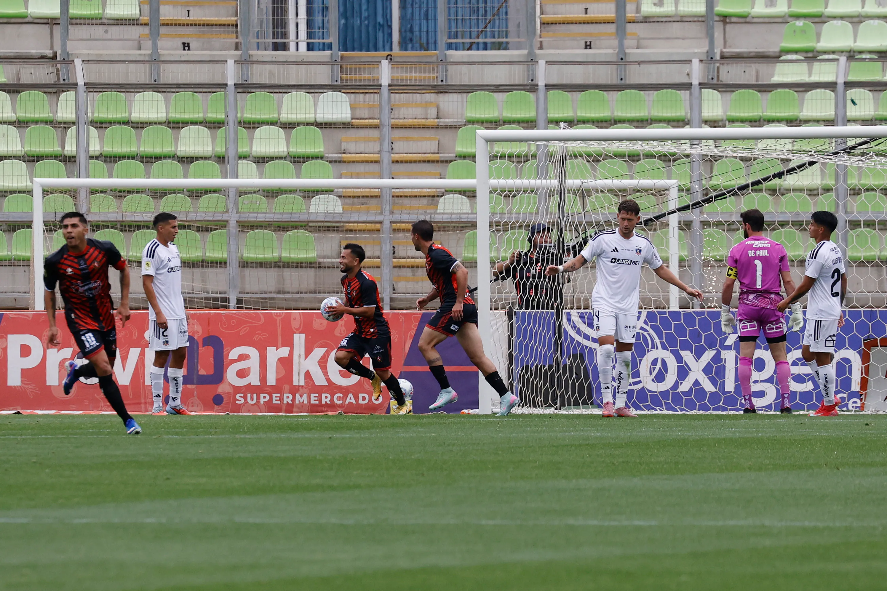 Jean Meneses ha sido una de las figuras del primer tiempo con dos goles | FOTO: Raul Zamora/Photosport